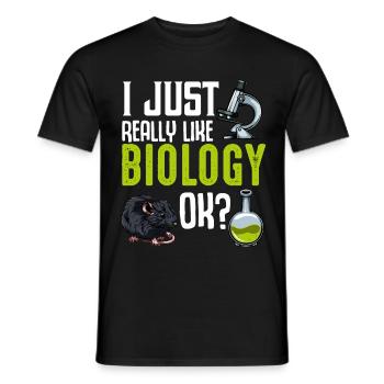 Cool Biologie Statement Biologen Geschenkidee - Männer T-Shirt - Schwarz - Vorne - AI Model Male 178 light (178cm)