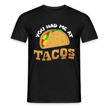 Taco - Männer T-Shirt - Schwarz - Vorne - AI Model Male 178 light (178cm)