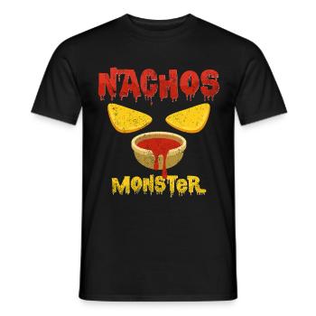 Nachos Monster | Salsa après l'amant cadeau - T-shirt homme - noir - Devant - AI Model Male 178 light (178cm)