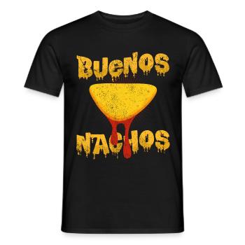 Buenos Nachos | Délicieux cadeau tortilla à la salsa - T-shirt homme - noir - Devant - AI Model Male 178 light (178cm)