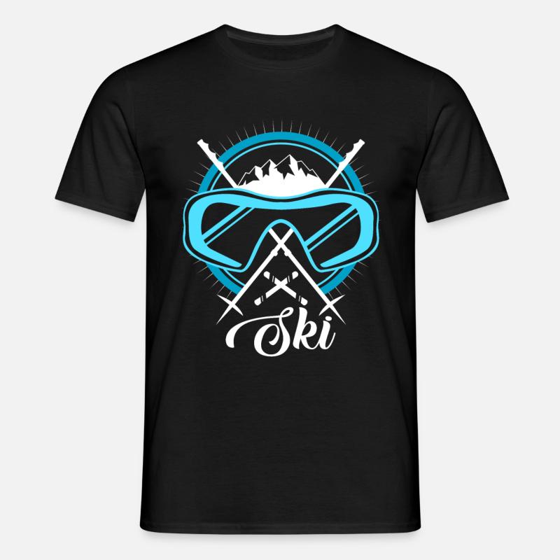 ski - T-shirt Homme - noir