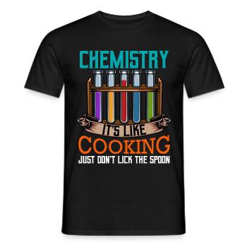 chimiste - T-shirt homme - noir - Devant - AI Model Male 178 light (178cm)