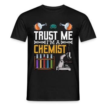 Chemist - Men's T-Shirt - black - Front - AI Model Male 178 light (178cm)