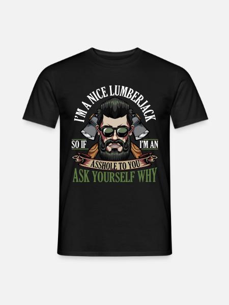 lumberjack - Men's T-Shirt - black