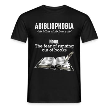 Read books - Men's T-Shirt - black - Front - AI Model Male 178 light (178cm)