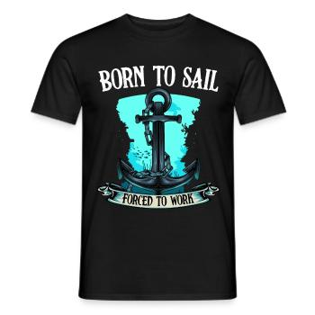 navigation à voile - T-shirt homme - noir - Devant - AI Model Male 178 light (178cm)