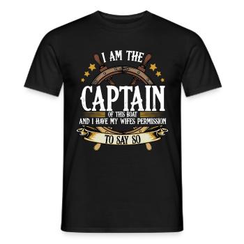 navigation à voile - T-shirt homme - noir - Devant - AI Model Male 178 light (178cm)