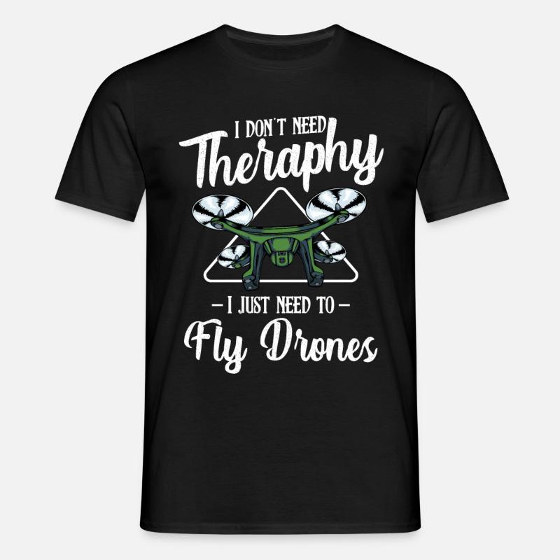drones - Men's T-Shirt - black
