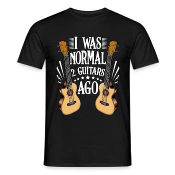 Gitarren Lustige Sprüche Musik Gitarrist Geschenk - Männer T-Shirt - Schwarz - Vorne - AI Model Male 178 light (178cm)