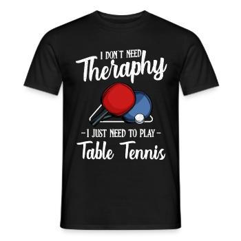 Ping-pong Funny Sayings Table Tennis Gift - Men's T-Shirt - black - Front - AI Model Male 178 light (178cm)