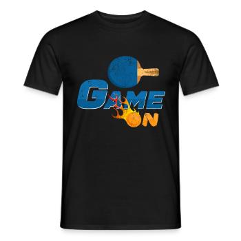 Game On Pingpong Table Tennis Player Gift - Men's T-Shirt - black - Front - AI Model Male 178 light (178cm)