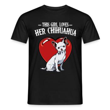 Chihuahua - T-shirt homme - noir - Devant - AI Model Male 178 light (178cm)