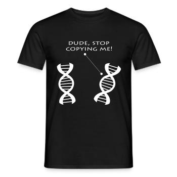 Biologie - Männer T-Shirt - Schwarz - Vorne - AI Model Male 178 light (178cm)