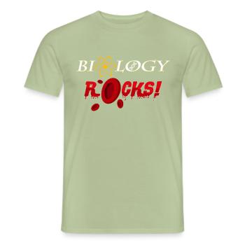 Biology - Men's T-Shirt - sage - Front - AI Model Male 178 light (178cm)
