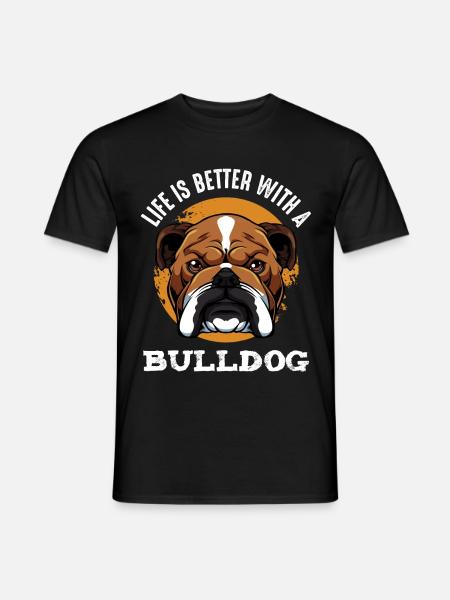Bouledogue - T-shirt homme - noir