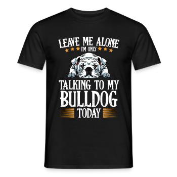 Bulldogge - Männer T-Shirt - Schwarz - Vorne - AI Model Male 178 light (178cm)