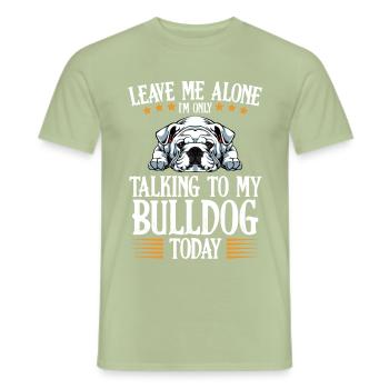 Bulldog - Men's T-Shirt - sage - Front - AI Model Male 178 light (178cm)