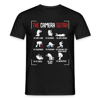 Fotograf - Männer T-Shirt - Schwarz - Vorne - AI Model Male 178 light (178cm)