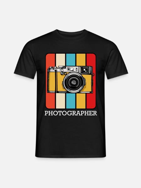 photographer - Men's T-Shirt - black