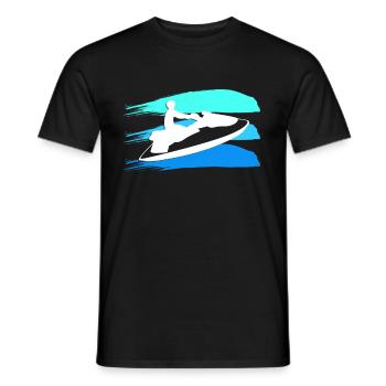 jetski - T-shirt homme - noir - Devant - AI Model Male 178 light (178cm)
