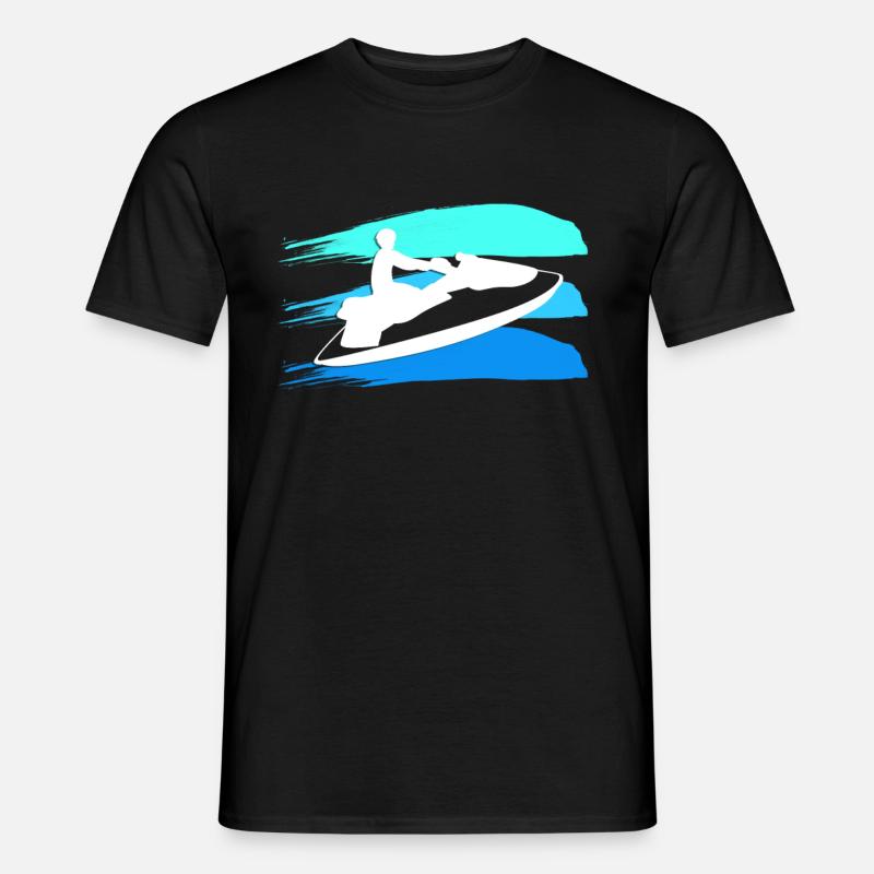Jetski - Männer T-Shirt - Schwarz
