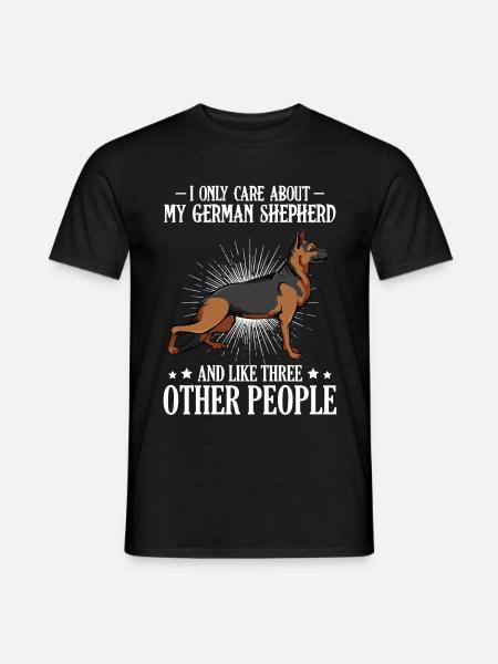 German shepherd - Men's T-Shirt - black