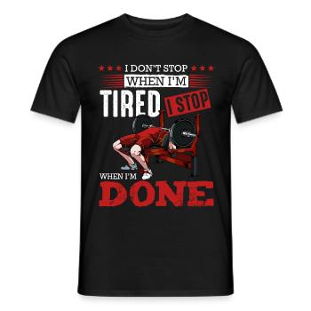 body builder - Men's T-Shirt - black - Front - AI Model Male 178 light (178cm)
