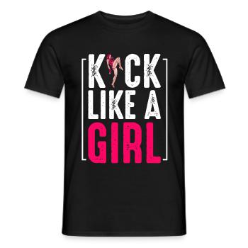 Kickboxing - Männer T-Shirt - Schwarz - Vorne - AI Model Male 178 light (178cm)