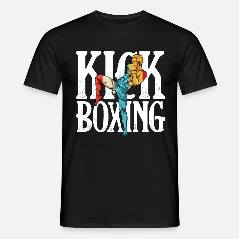 Kickboxing - Männer T-Shirt - Schwarz