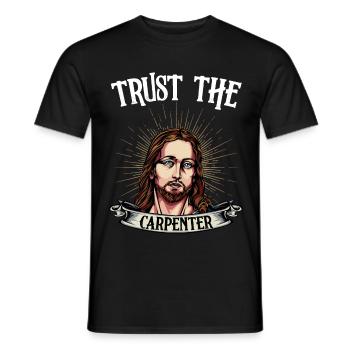 Zimmermann Sprüche Jesus Zimmerer Geschenk - Männer T-Shirt - Schwarz - Vorne - AI Model Male 178 light (178cm)
