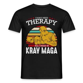 Krav Maga - T-shirt homme - noir - Devant - AI Model Male 178 light (178cm)