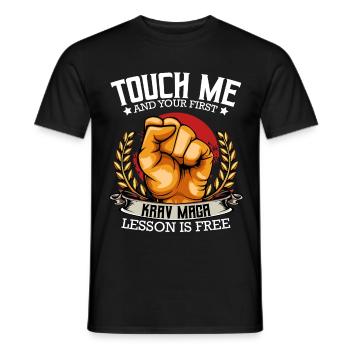 Krav Maga - T-shirt homme - noir - Devant - AI Model Male 178 light (178cm)