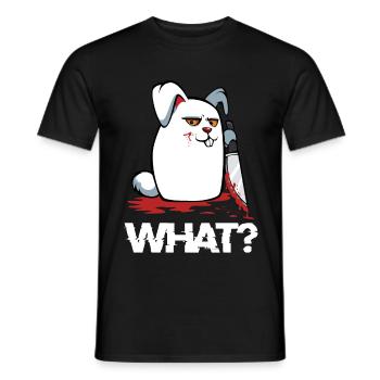 lièvre - T-shirt homme - noir - Devant - AI Model Male 178 light (178cm)
