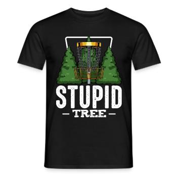 Frisbee - Men's T-Shirt - black - Front - AI Model Male 178 light (178cm)