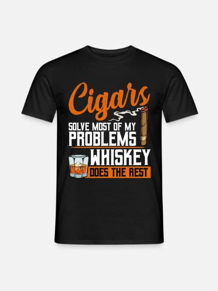 cigar - Men's T-Shirt - black