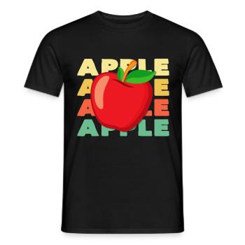 pomme - T-shirt homme - noir - Devant - AI Model Male 178 light (178cm)