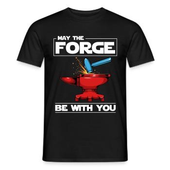 Schmied - Männer T-Shirt - Schwarz - Vorne - AI Model Male 178 light (178cm)