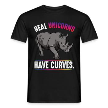Rhinos - Men's T-Shirt - black - Front - AI Model Male 178 light (178cm)