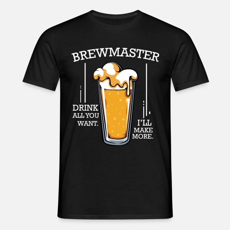 brew beer - Men's T-Shirt - black