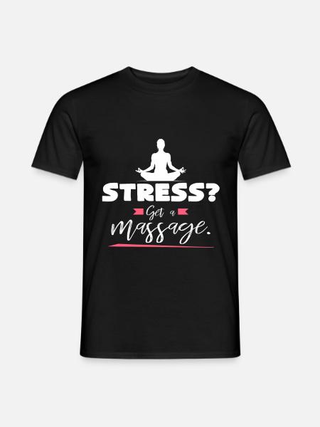 Massage - T-shirt homme - noir
