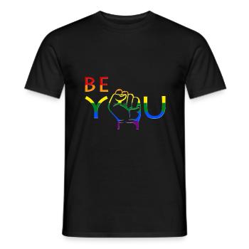 Gay Pride - T-shirt homme - noir - Devant - AI Model Male 178 light (178cm)