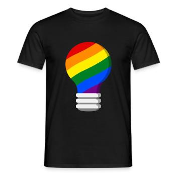 Gay Pride - T-shirt homme - noir - Devant - AI Model Male 178 light (178cm)