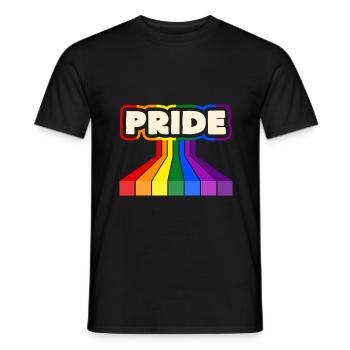 Gay Pride - T-shirt homme - noir - Devant - AI Model Male 178 light (178cm)
