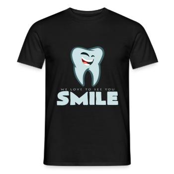 Dentist - Men's T-Shirt - black - Front - AI Model Male 178 light (178cm)