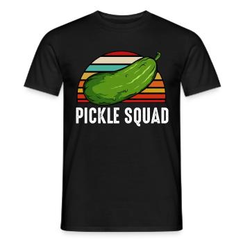 Pickle Squad Pickle Squad Pickle Vintage Style Vintage - T-shirt homme - noir - Devant - AI Model Male 178 light (178cm)