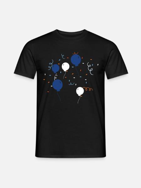 Bunte Luftballons - Männer T-Shirt - Schwarz