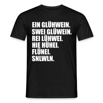 Mulled Christmas drunk - Men's T-Shirt - black - Front - AI Model Male 178 light (178cm)