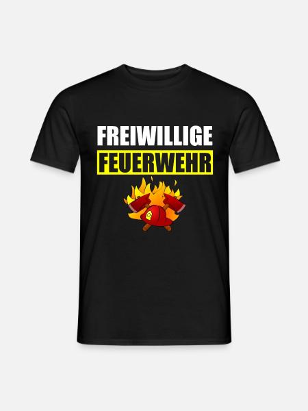 Volunteer Fire Brigade - Men's T-Shirt - black