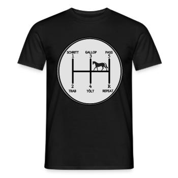 Islandpferd Pferd Islandpferde Tölt Reiten Herren - Männer T-Shirt - Schwarz - Vorne - AI Model Male 178 light (178cm)