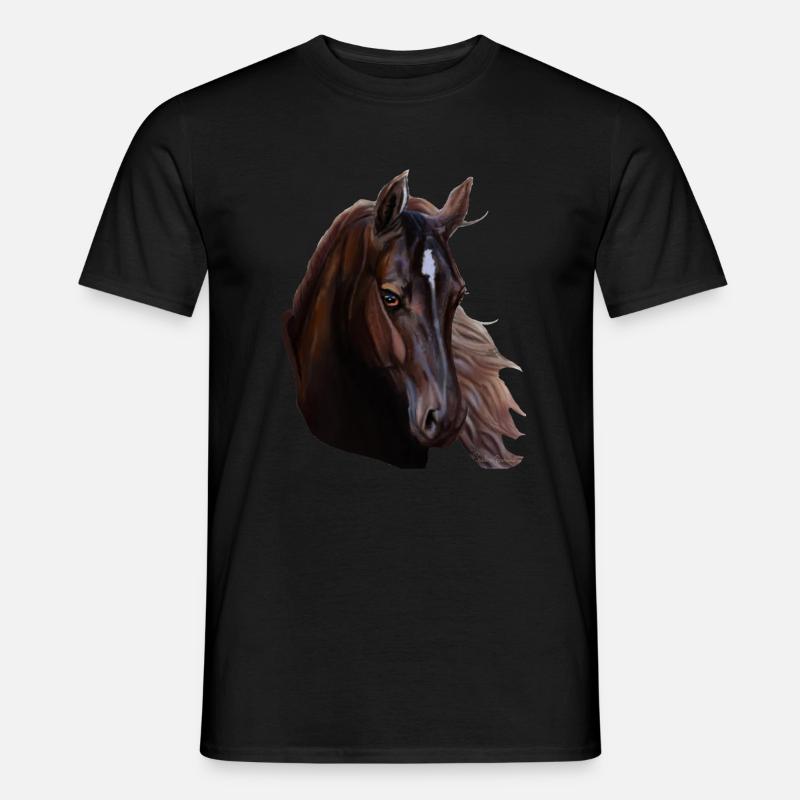 cavallo - T-shirt uomo - nero